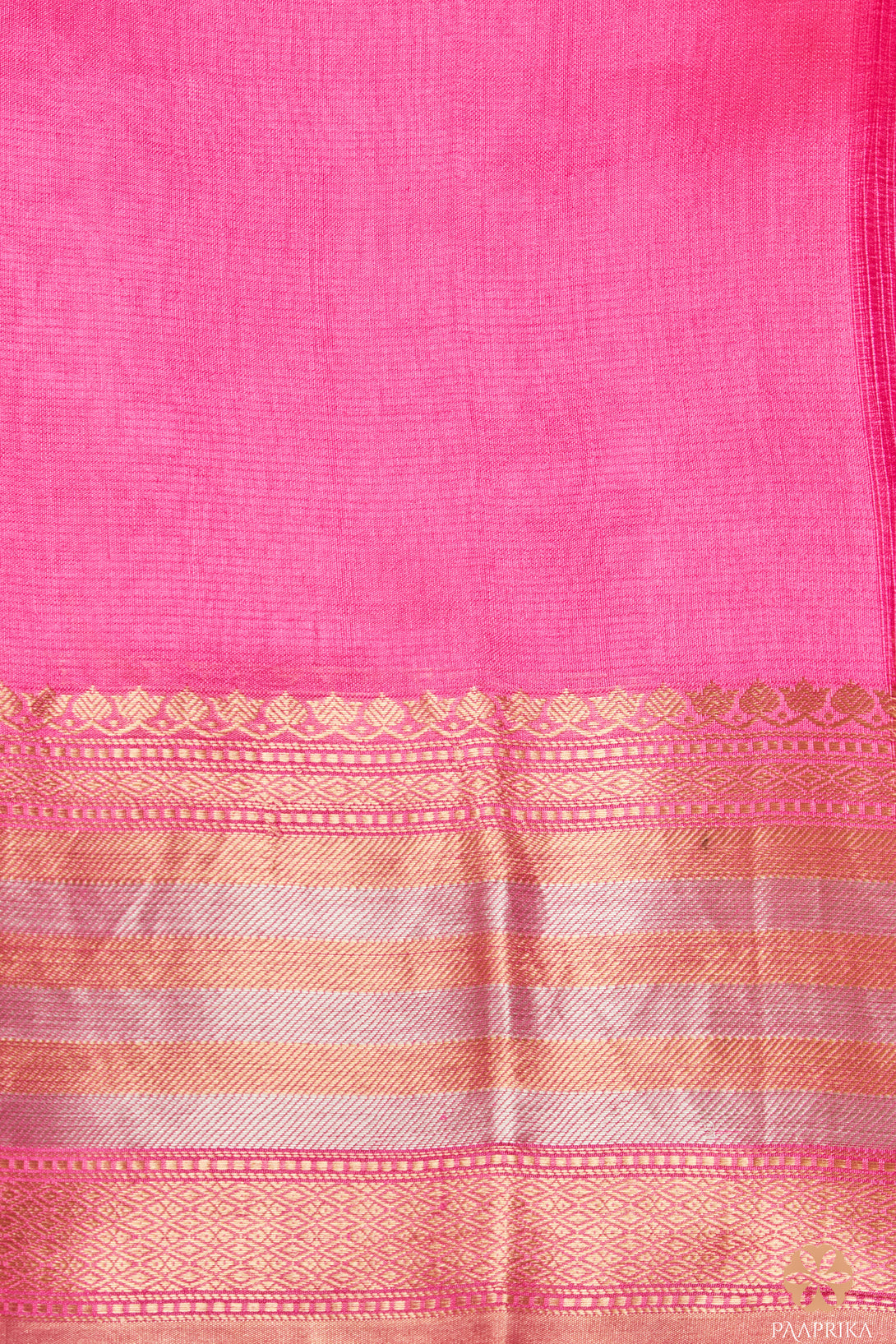 lime green spun silk saree with contrast pink blouse
